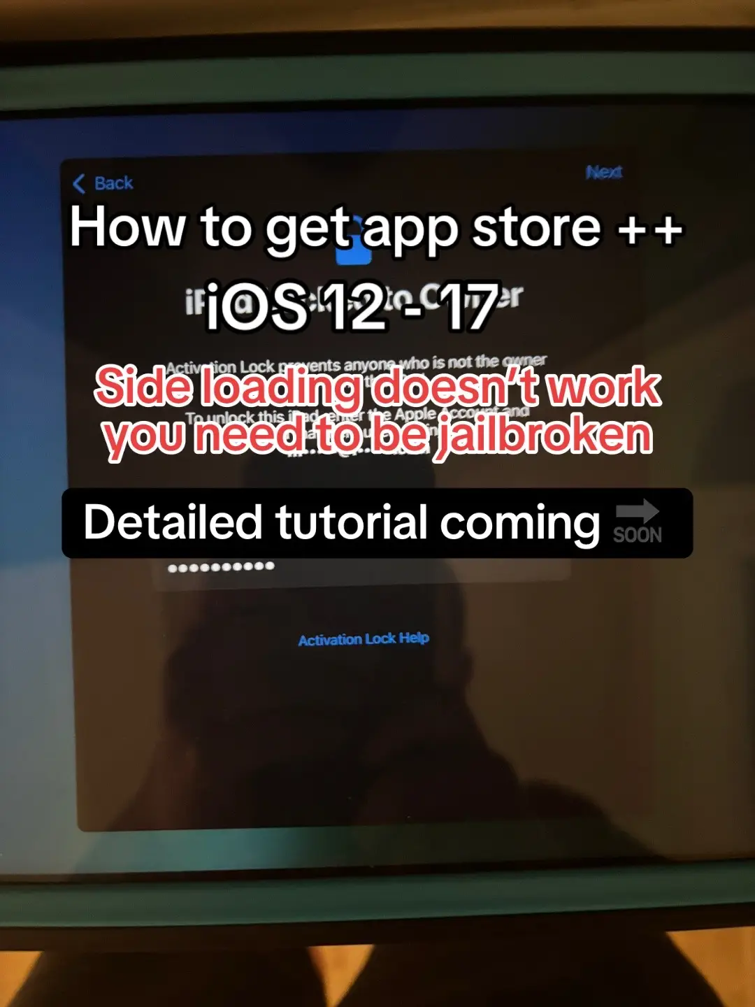 #fyp #fy #ipad #iphone #apple #jailbreak #tiktok #techtok #apple #ios #tutorial 