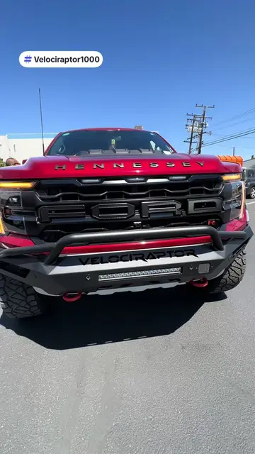 This truck is fire. The 2025 Ford Raptor R converted into the Hennessey #velocir