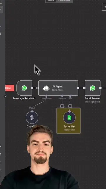 This n8n automation reads your google sheet to-do list via WhatsApp #n8n #aiauto