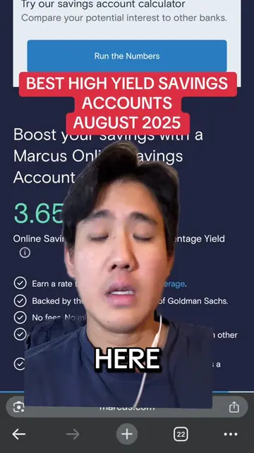 Best High Yield Savings Accounts August 2025 #fyp #highyieldsavingsaccount #gree