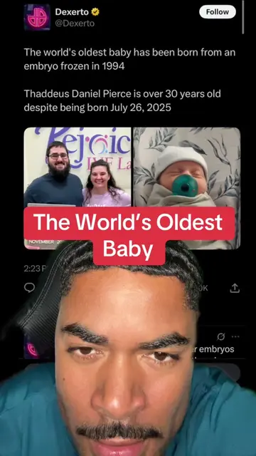 What do you think about this??🤔🤔#greenscreen #world #oldest #baby #fyp #embryo