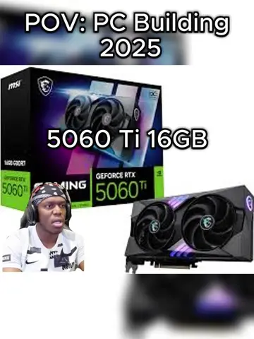 5060 Ti 16GB model is the only acceptable 5060 ti model because 8gb for that pri