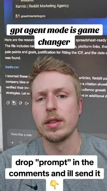 🚀 ChatGPT-5 Agent Mode is the ultimate customer finding machine. It can hunt do