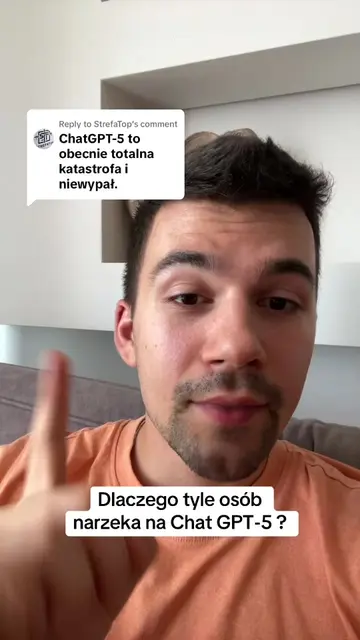 Replying to @StrefaTop dlaczego tyle osób narzeka na ChatGPT 5? #chatgpt #ai #op