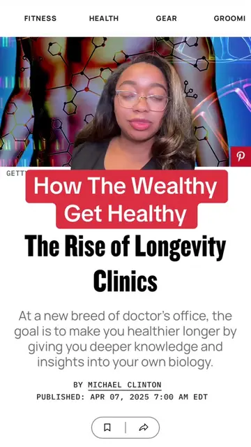 How the wealthy get healthy. Looking at longevity clinics (which usually range f