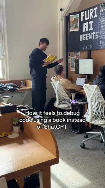 Debugging code the old fashioned way.  #Tech #startup #ai #chatgpt #vibecoding 