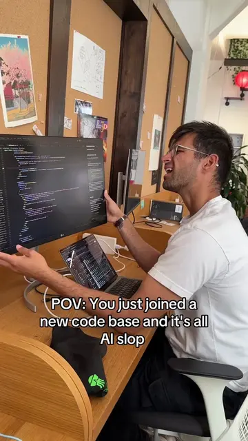 Bro inherited an ai vibe coded code base  #Tech #startup #ai #chatgpt #vibecodin