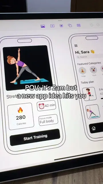POV: it’s 2am and a new app idea hits you. 🤩 You open Mockup - UI/UX Design and