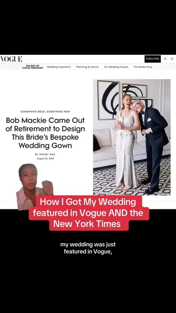 How I got my wedding featured in Vogue and the New York Times! #publicrelations 