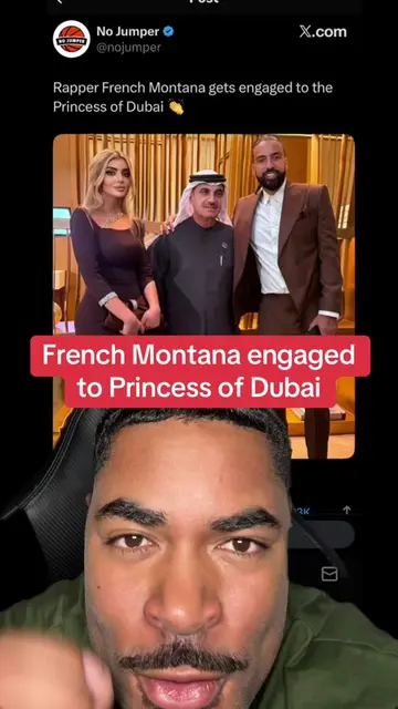 What do you think about this??🤔🤔#frenchmontana #dubai #princess #engaged #duba