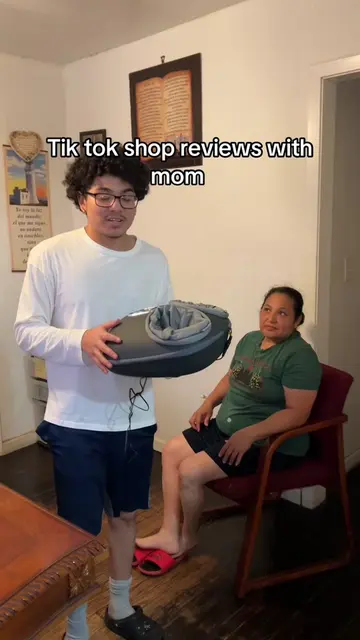 Trying tik tok shop items with my mom  #footmassager #massagerwithheat 
