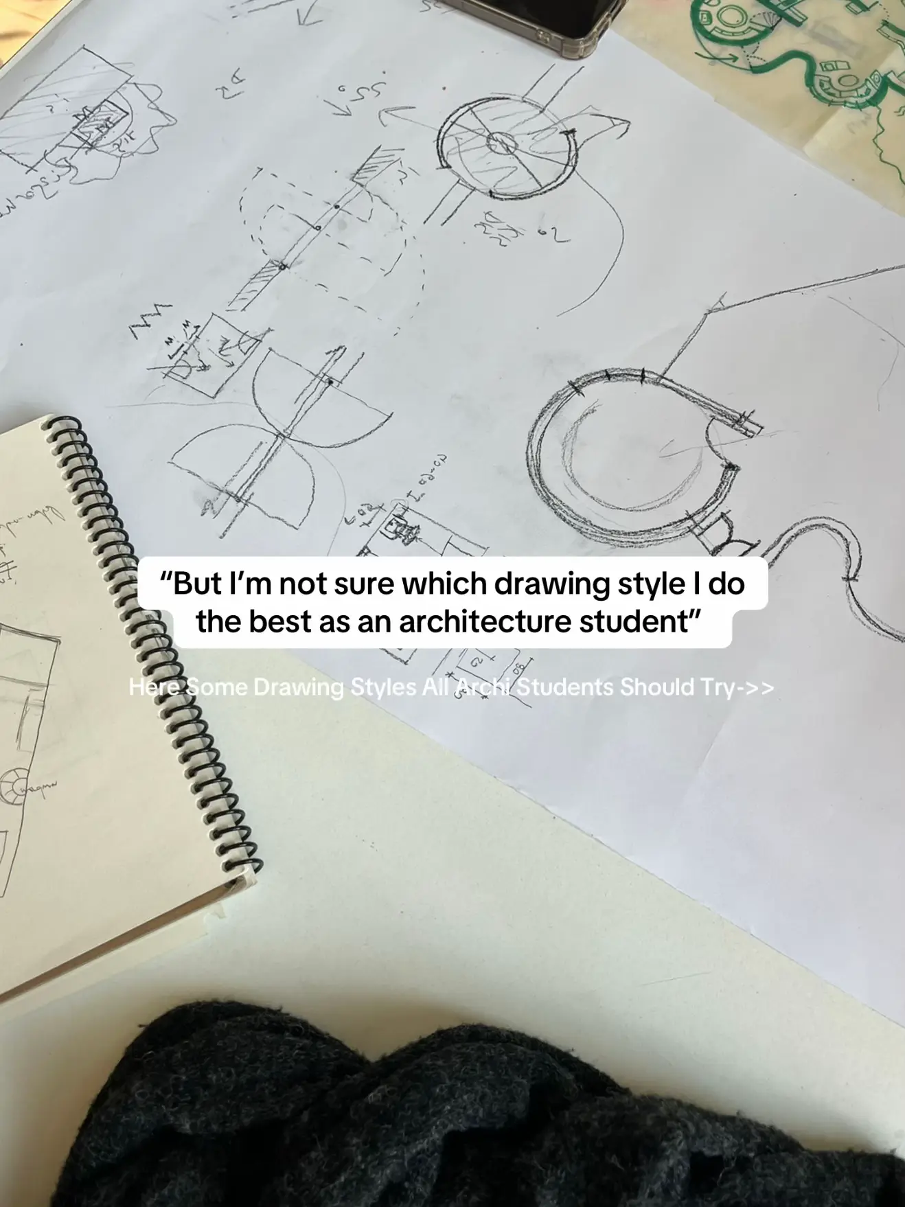 Every architecture student experiments with different drawing styles to shape th