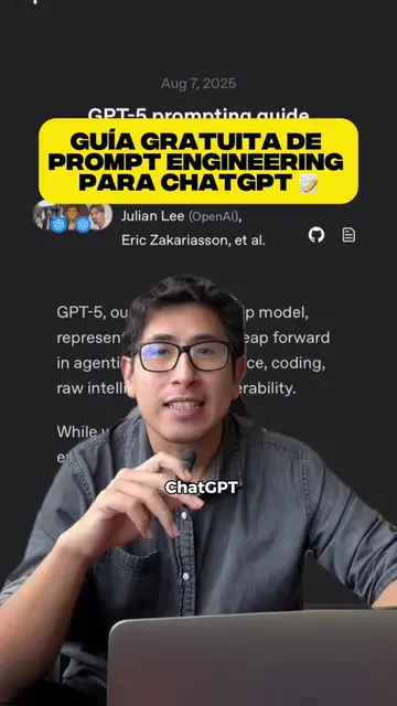 🚨 ChatGPT 5 acaba de sacar su propia guía oficial de prompts y aquí te resumo l