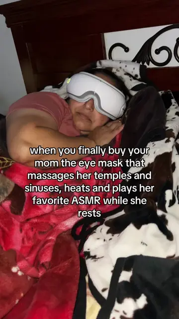 A true spa in her eyes  #eyemassager #sinusrelief #tiktokshop 