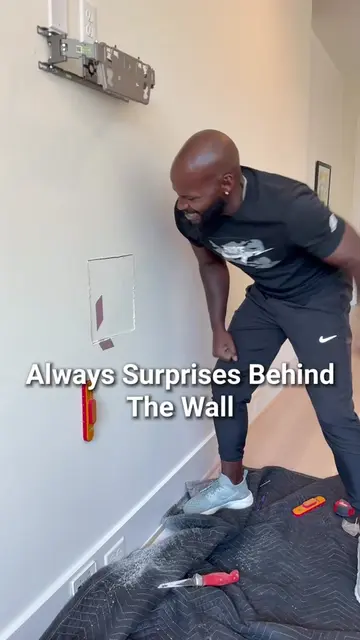 How to get your tv as flat as possible #fyp #explore #install #tv #tiktok 