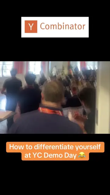 How to differentiate yourself at YC Demo Day 😂 #ycombinator #startup #fundraisi