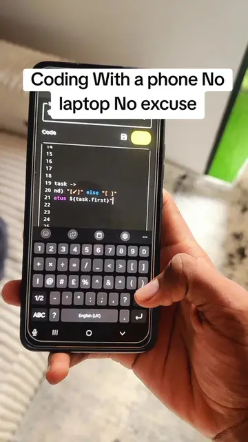 Coding Using a phone only #coding #coding #mobileprogramming   #programming  #ko