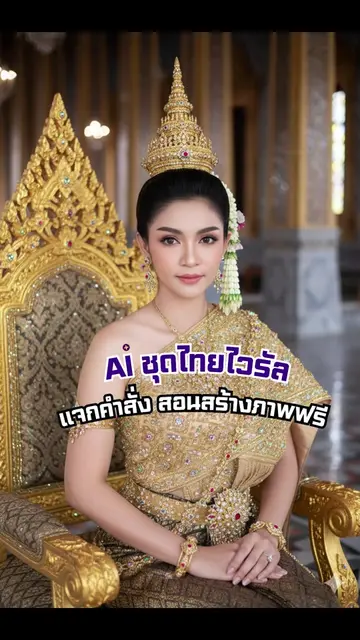AI ชุดไทยไวรัล #aitips #สร้างธุรกิจด้วยAI #ai #ครูนิต้า #ครูนิต้าสอนai 