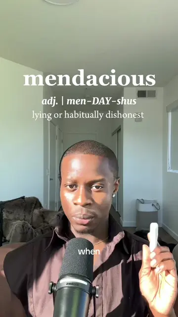 Word of the day: MENDACIOUS 📝✨ this was was pretty simplistic #vocabulary #Lear