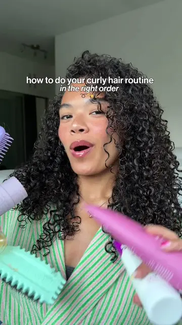 if you need HELP with your curls here’s my easy curly hair routine in order and 