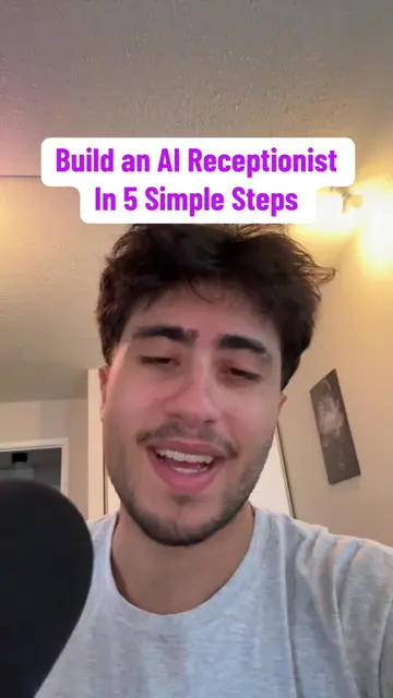 Build an AI Receptionist in 5 simple & easy steps 🤩 #ai #aireceptionist #aivoic