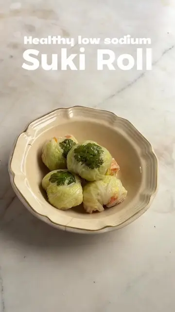Healthy suki roll 🥬🥗 วัตถุดิบ 😍😍 - ผักกาดขาว 1 หัว ขนาดกลาง - หมูสับ 500 กรั