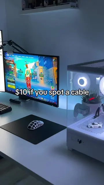 The best cable management ngl #fyp #viral #setup #techtok #compsetup 