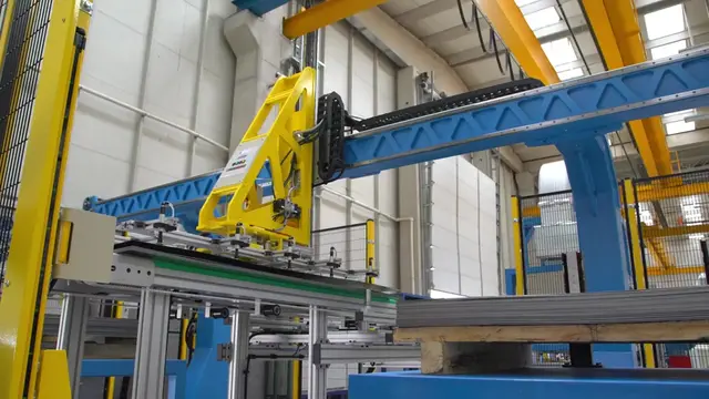 Heavy-Duty Gantry Palletizing Robot for Steel Plate Handling#automation #linearg