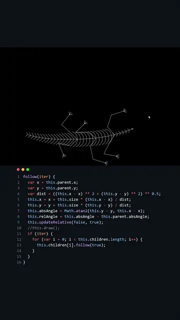 Lizard Cursor Animation Using JavaScript! #javascript #webdevelopment #computers