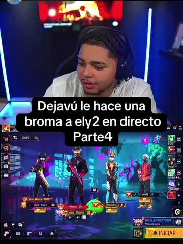 Dejavú le hace una broma a ely2 en directo Parte2#dejavu #alvaro #freefire #ely2