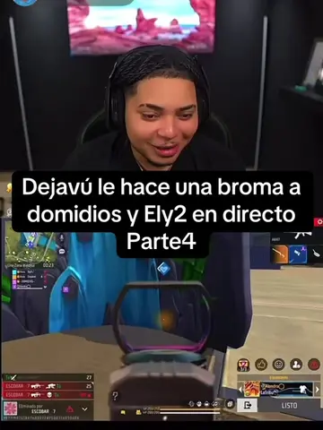 Dejavú le hace una broma a  domidios y Ely2 en directo Parte4#dejavu #domidios #