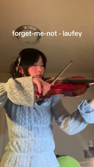 getting back into violin with one of my favorite songs 🙈 #forgetmenot #laufey #