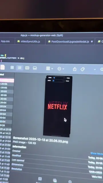 Just drag and drop your mobile app, and generate cinematic videos in seconds! 😍