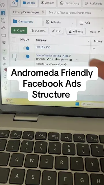 Andromeda Facebook ads structure #facebookads #business #businessowner #ecommerc