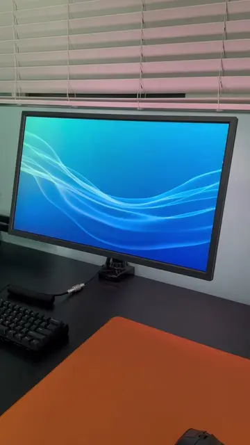 I could probably make this cleaner but frick it  #desksetup #minimal #techtok #f