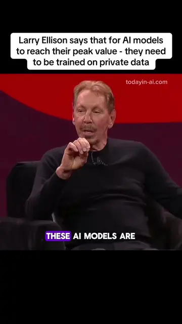 Larry Ellison says that for AI models like ChatGPT, Claude and Grok to reach the