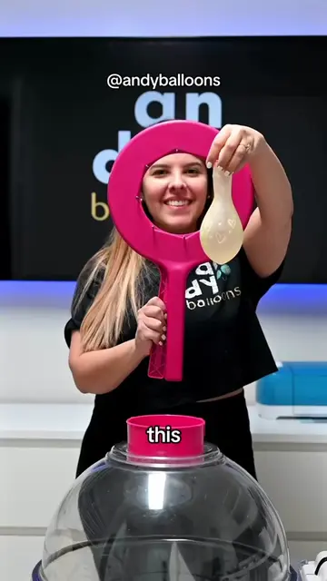 She’s making hundreds creating stuffed balloons. 🎈 @andyballoons turns simple p
