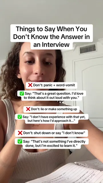 Freezing up in an interview? Here's EXACTLY what to say when you don't know the 