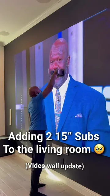 Adding 2 15” Subs to the living room 😈 #fyp #sub #videowall #trending #viral 