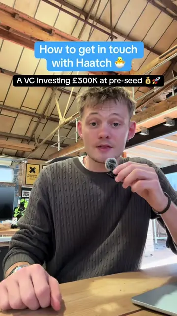 How to get in touch with Haatch (pre-seed and Seed investor writing £300k cheque