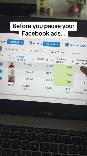 This is why you should be careful about pausing Facebook ads #facebookads #ecomm