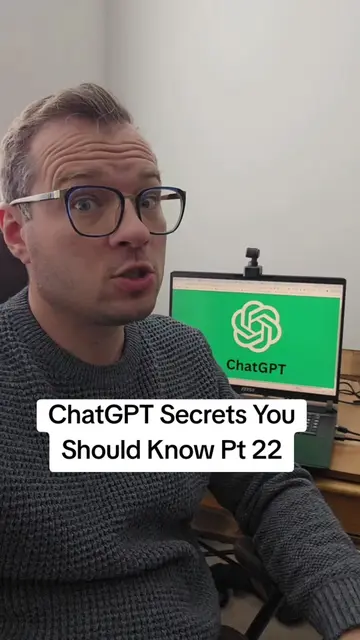 ChatGPT secrets you should know part 22. #chatgpt #chatgptprompts #ai 
