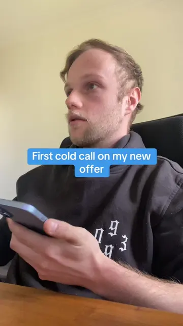 Cold calling for my new offer. First cold call for the day and got a booking! #c