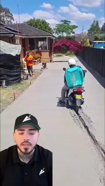 Delivered his order straight! #concrete #fail 