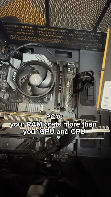 RAM is so expensive now 😭 #pc #pcbuild #gaming #fyp #pcbuilding 