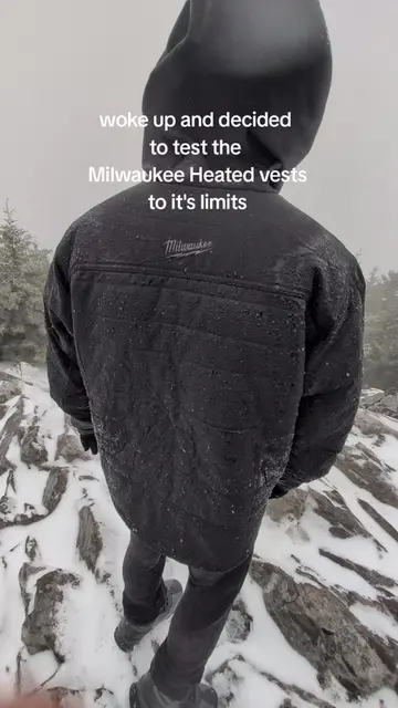 he was very warm and cozy the whole way through 😉 #milwaukee #Hiking #heat #m12