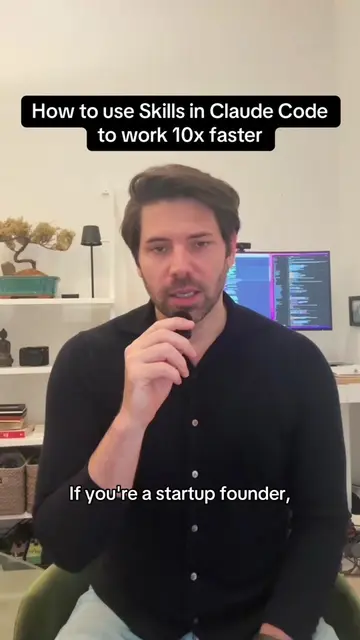 Founders, builders, use Skills. Use Claude Code. #founder #startup #entrepreneur