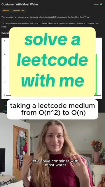 Which leetcode problem should I solve next? Leave me a comment!  This is an awes