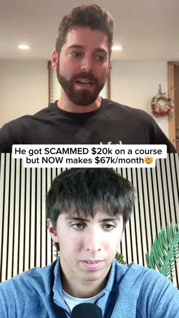Ryan made over $67k in the past 28 days after being scammed out of a $20k course