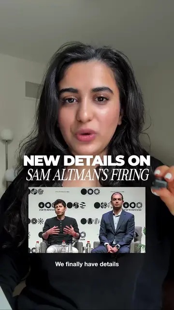new details on Sam Altman's 2023 firing 😧 #technews #techtok #technology #busin